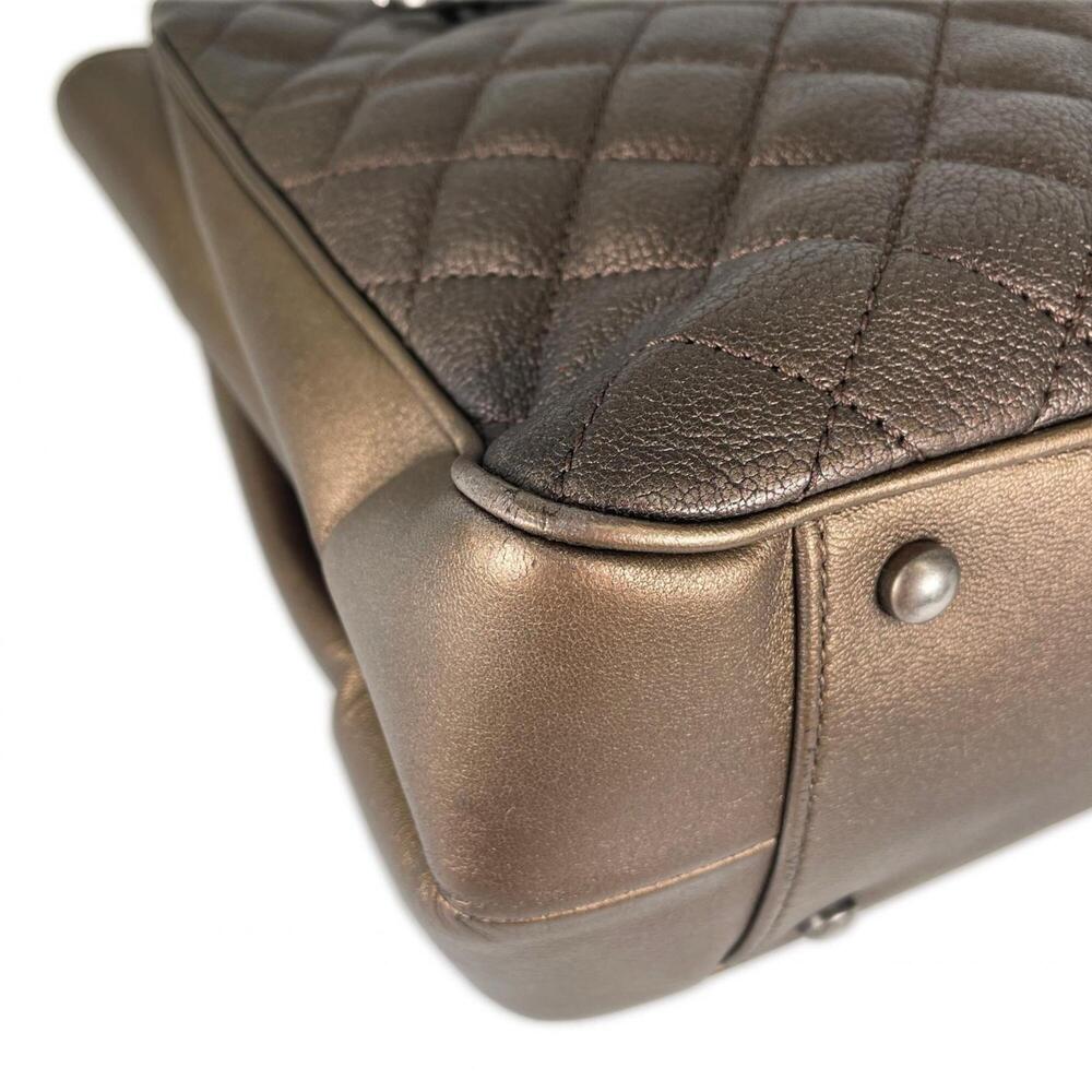 CHANEL Brown Caviar Leather Tote Bag - Picture 8 of 16
